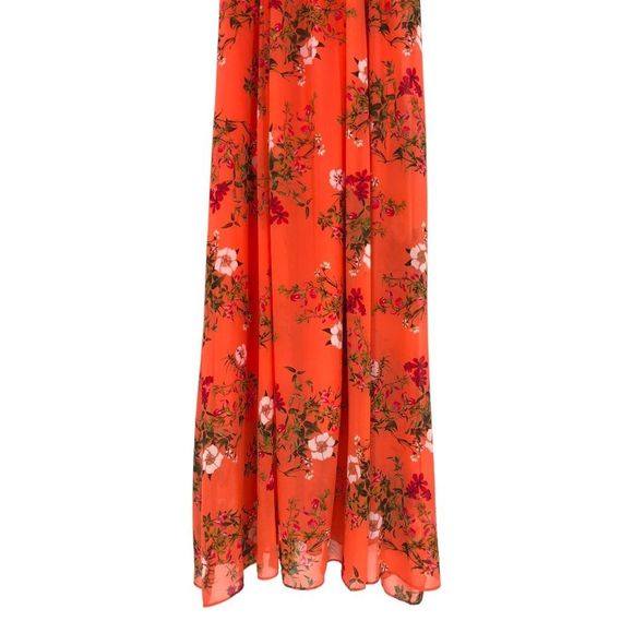 Gal Meets Glam Melody Tie Shoulder Smocked Waist Maxi Dress size 4 NWT - Picture 6 of 13